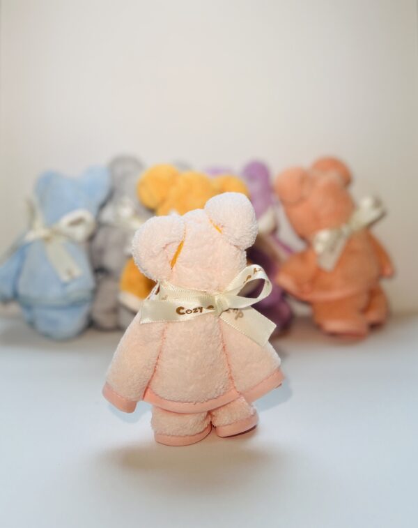 handdoek in beervorm - roze handdoek in beervorm - roze