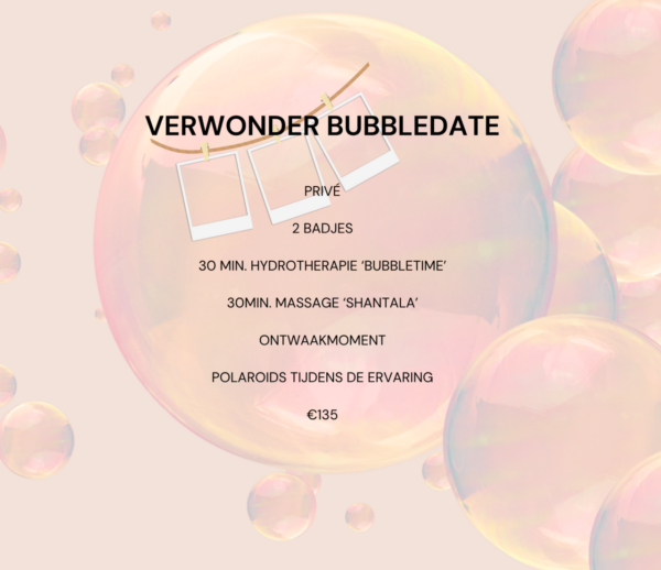 Cadeaubon Sessie VERWONDER BUBBLEDATE.