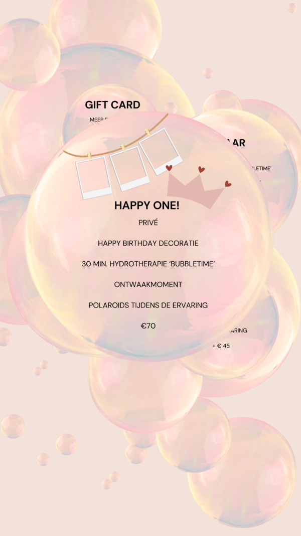 Cadeaubon Sessie HAPPY ONE, BELEEF.